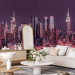 Wall Mural Purple night over Manhattan - cityscape of New York architecture 90186