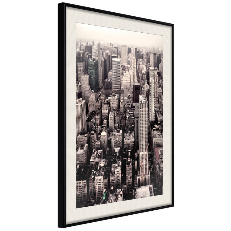 Poster Sepia Manhattan - New York architecture seen from a bird's eye view 116696 additionalImage 3