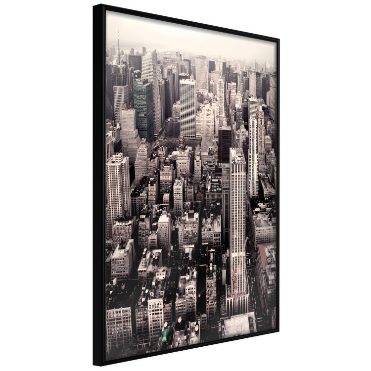 Poster Sepia Manhattan - New York architecture seen from a bird's eye view 116696 additionalImage 10