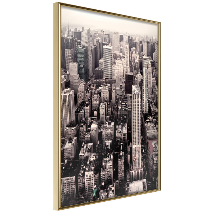 Poster Sepia Manhattan - New York architecture seen from a bird's eye view 116696 additionalImage 12