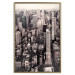 Poster Sepia Manhattan - New York architecture seen from a bird's eye view 116696 additionalThumb 16