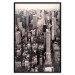 Poster Sepia Manhattan - New York architecture seen from a bird's eye view 116696 additionalThumb 24