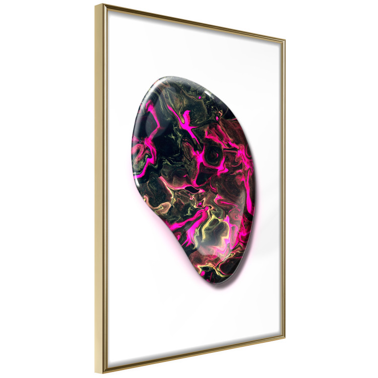 Poster Drop of Magic - abstraction with colorful stone on a uniform background 117796 additionalImage 6