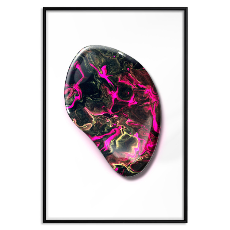 Poster Drop of Magic - abstraction with colorful stone on a uniform background 117796 additionalImage 16