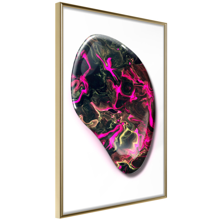 Poster Drop of Magic - abstraction with colorful stone on a uniform background 117796 additionalImage 12
