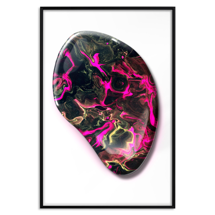 Poster Drop of Magic - abstraction with colorful stone on a uniform background 117796 additionalImage 15
