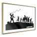 Wall Poster Race - black and white mural with a group of people in Banksy and street art style 118696 additionalThumb 11