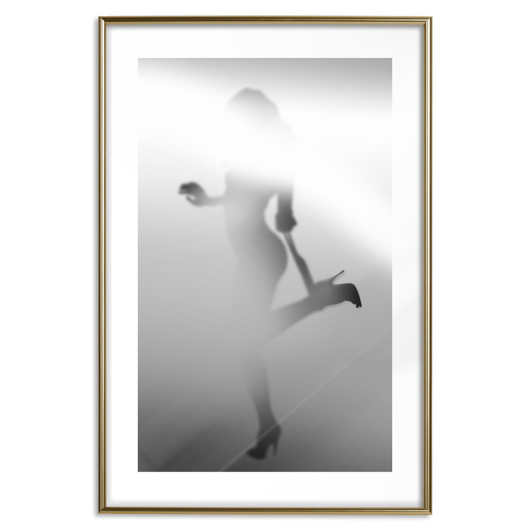 Poster Romantic Desire - black and white sensual composition with a woman 121896 additionalImage 16