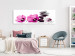Canvas Print Pink flowers and stones - feng shui composition with mallow and stones 123396 additionalThumb 3