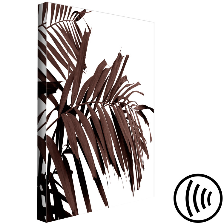 Canvas Dry palm leaves - brown leaves of a tropical tree on a white background 123496 additionalImage 6