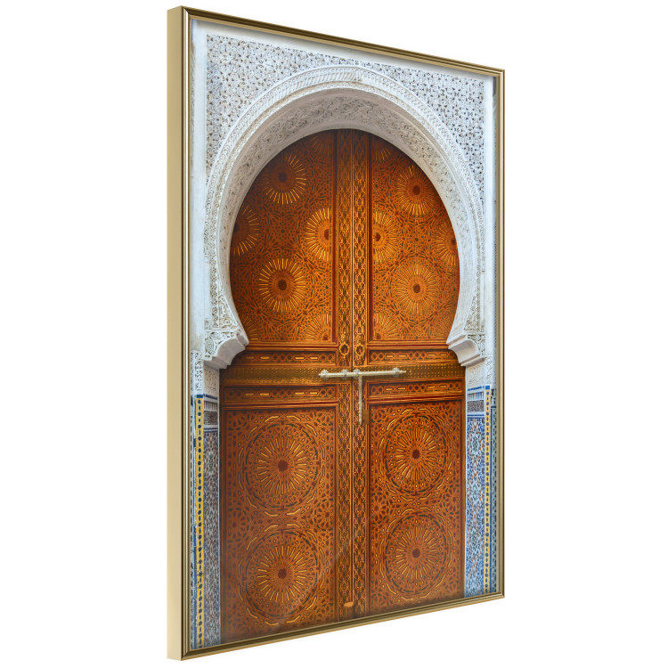 Poster Door to Dreams - grand gates with ornaments and mosaic on lintel 123796 additionalImage 12