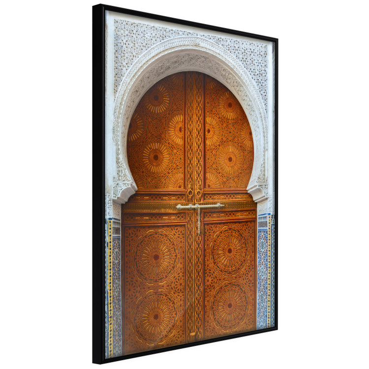 Poster Door to Dreams - grand gates with ornaments and mosaic on lintel 123796 additionalImage 10