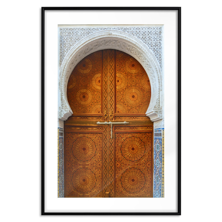 Poster Door to Dreams - grand gates with ornaments and mosaic on lintel 123796 additionalImage 15
