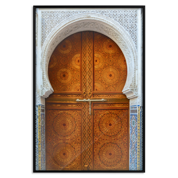 Poster Door to Dreams - grand gates with ornaments and mosaic on lintel 123796 additionalImage 18