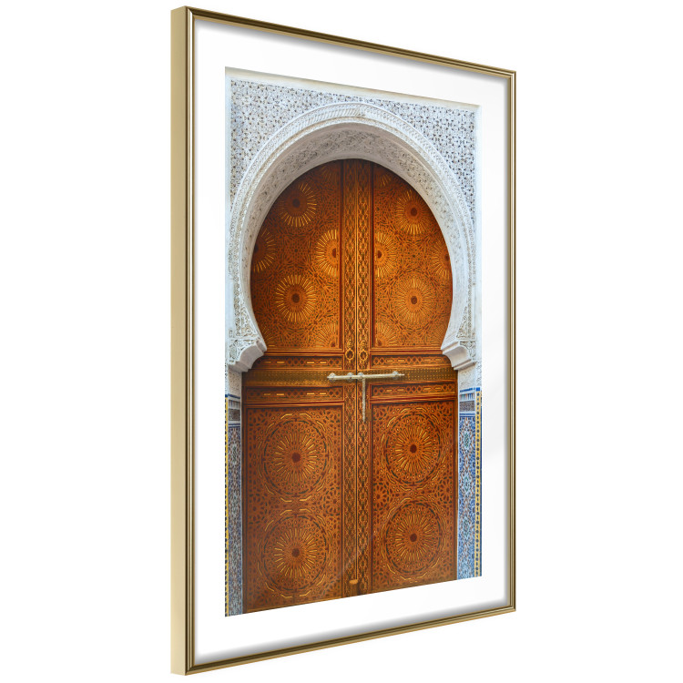 Poster Door to Dreams - grand gates with ornaments and mosaic on lintel 123796 additionalImage 6