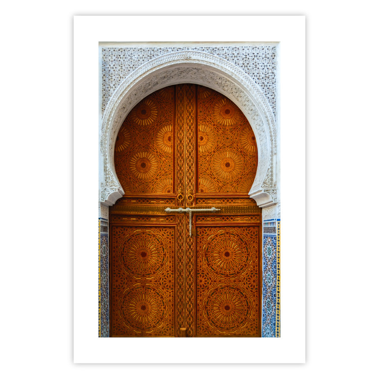 Poster Door to Dreams - grand gates with ornaments and mosaic on lintel 123796 additionalImage 19
