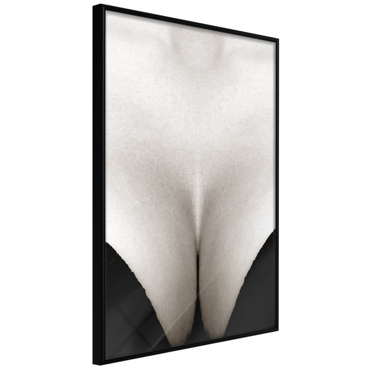 Wall Poster Decolletage - black and white female chest with visible neckline 123996 additionalImage 11