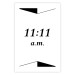 Poster Unusual Hour - numbers between triangles in a black and white motif 125096 additionalThumb 19