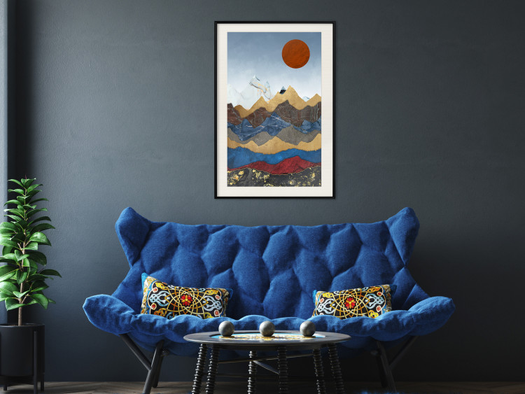 Wall Poster Heart of Colombia - landscape of mountain ranges in an abstract composition 125896 additionalImage 22