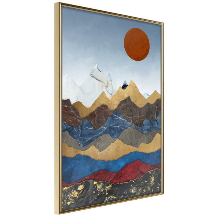 Wall Poster Heart of Colombia - landscape of mountain ranges in an abstract composition 125896 additionalImage 14