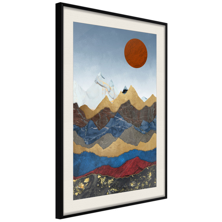 Wall Poster Heart of Colombia - landscape of mountain ranges in an abstract composition 125896 additionalImage 3