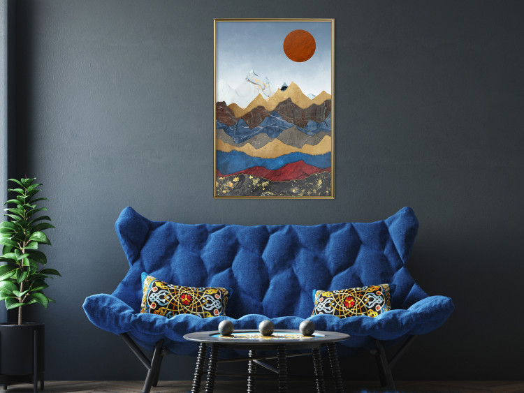 Wall Poster Heart of Colombia - landscape of mountain ranges in an abstract composition 125896 additionalImage 5
