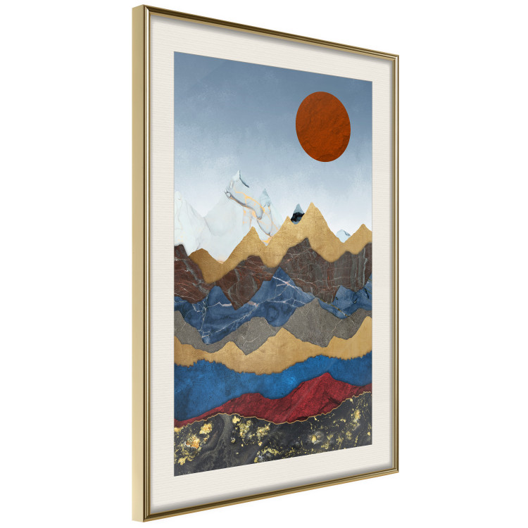 Wall Poster Heart of Colombia - landscape of mountain ranges in an abstract composition 125896 additionalImage 2