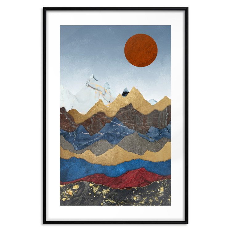 Wall Poster Heart of Colombia - landscape of mountain ranges in an abstract composition 125896 additionalImage 17