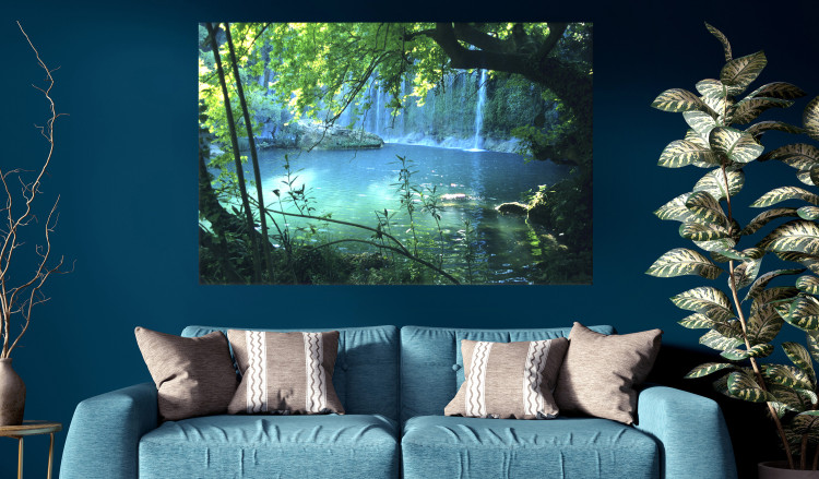 Large canvas print Turquoise Seclusion [Large Format] 128396 additionalImage 6