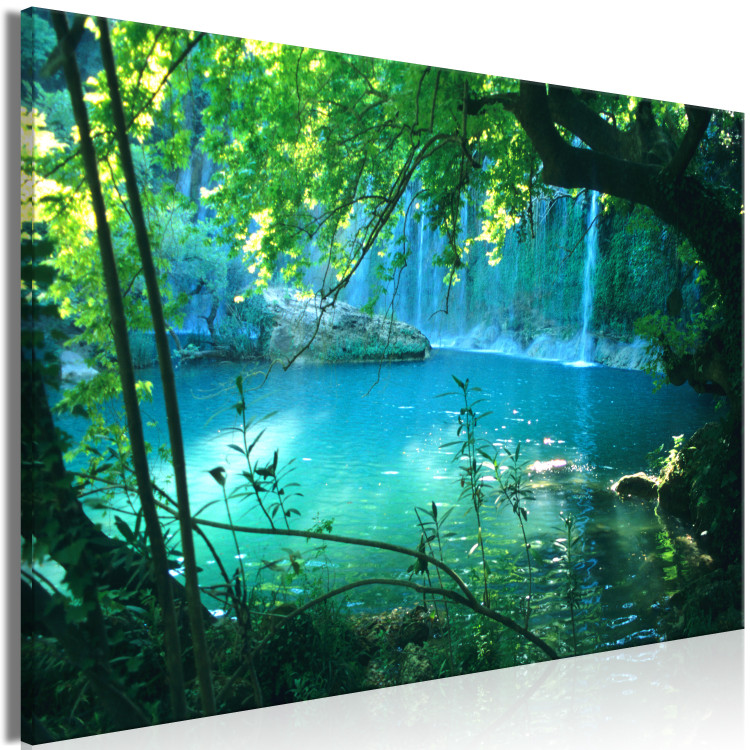 Large canvas print Turquoise Seclusion [Large Format] 128396 additionalImage 3