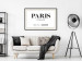 Wall Poster Parisian Chic - black Paris and France text in English on white background 129596 additionalThumb 24