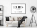 Wall Poster Parisian Chic - black Paris and France text in English on white background 129596 additionalThumb 4