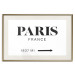 Wall Poster Parisian Chic - black Paris and France text in English on white background 129596 additionalThumb 20