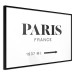 Wall Poster Parisian Chic - black Paris and France text in English on white background 129596 additionalThumb 8
