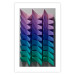 Poster Vertical Movement - abstract and colorful 3D geometric figures 130696 additionalThumb 19
