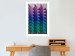 Poster Vertical Movement - abstract and colorful 3D geometric figures 130696 additionalThumb 11