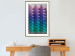 Poster Vertical Movement - abstract and colorful 3D geometric figures 130696 additionalThumb 13
