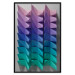 Poster Vertical Movement - abstract and colorful 3D geometric figures 130696 additionalThumb 16