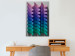Poster Vertical Movement - abstract and colorful 3D geometric figures 130696 additionalThumb 12