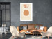 Wall Poster Sun Eclipse - orange circles and stripes in an abstract motif 131796 additionalThumb 5