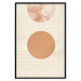 Wall Poster Sun Eclipse - orange circles and stripes in an abstract motif 131796 additionalThumb 16