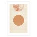 Wall Poster Sun Eclipse - orange circles and stripes in an abstract motif 131796 additionalThumb 25