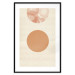 Wall Poster Sun Eclipse - orange circles and stripes in an abstract motif 131796 additionalThumb 15