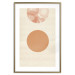 Wall Poster Sun Eclipse - orange circles and stripes in an abstract motif 131796 additionalThumb 14