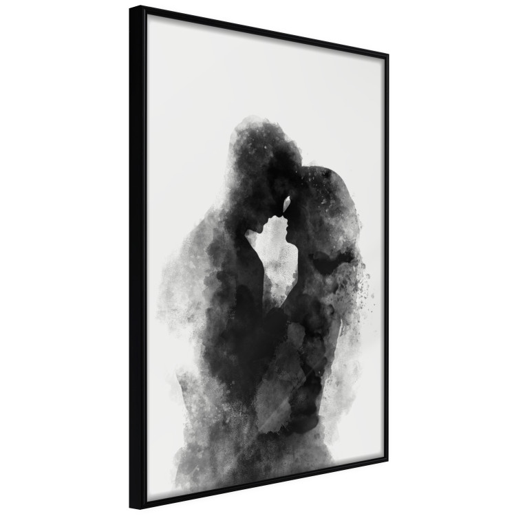 Poster Memory of a Kiss - black enamored couple in a watercolor motif 131996 additionalImage 11