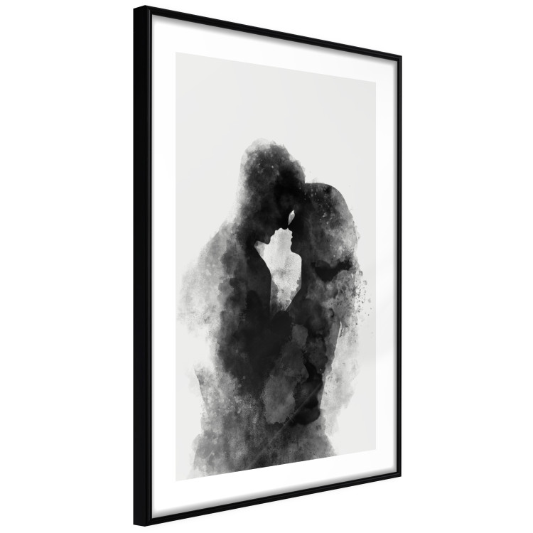 Poster Memory of a Kiss - black enamored couple in a watercolor motif 131996 additionalImage 6