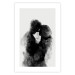 Poster Memory of a Kiss - black enamored couple in a watercolor motif 131996 additionalThumb 19