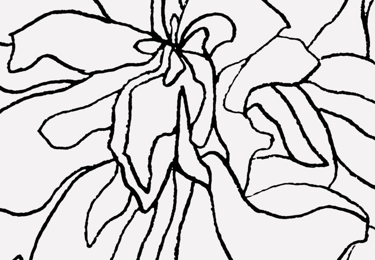 Wall Poster Center of Memories - abstract line art of a woman with flowers on her head 132196 additionalImage 12