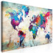 Large canvas print World Map: Colourful Madness II [Large Format] 132396 additionalThumb 3