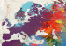 Large canvas print World Map: Colourful Madness II [Large Format] 132396 additionalThumb 4